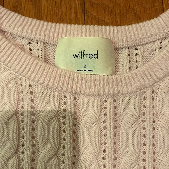 NWOT GORGEOUS POINTELLE SWEATER WILFRED - Picture 3 of 3